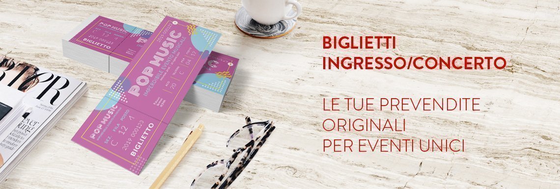 Stampa Biglietti Concerti Ed Eventi Online - Tipografia24Ore